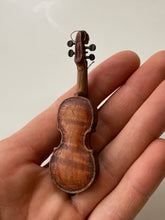 Load image into Gallery viewer, Miniature carved violin
