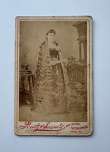 Load image into Gallery viewer, Woman with long hair. Cabinet card.
