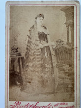 Load image into Gallery viewer, Woman with long hair. Cabinet card.
